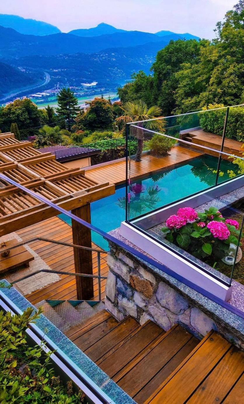 Family Suite With Garden And Amaizing View To Lugano กาเดอมาริโอ ภายนอก รูปภาพ